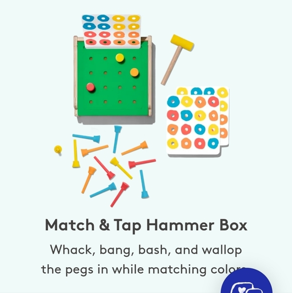 Lovevery Match & Tap Hammer Box Toy - Picture 1 of 3